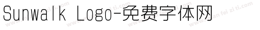 Sunwalk Logo字体转换